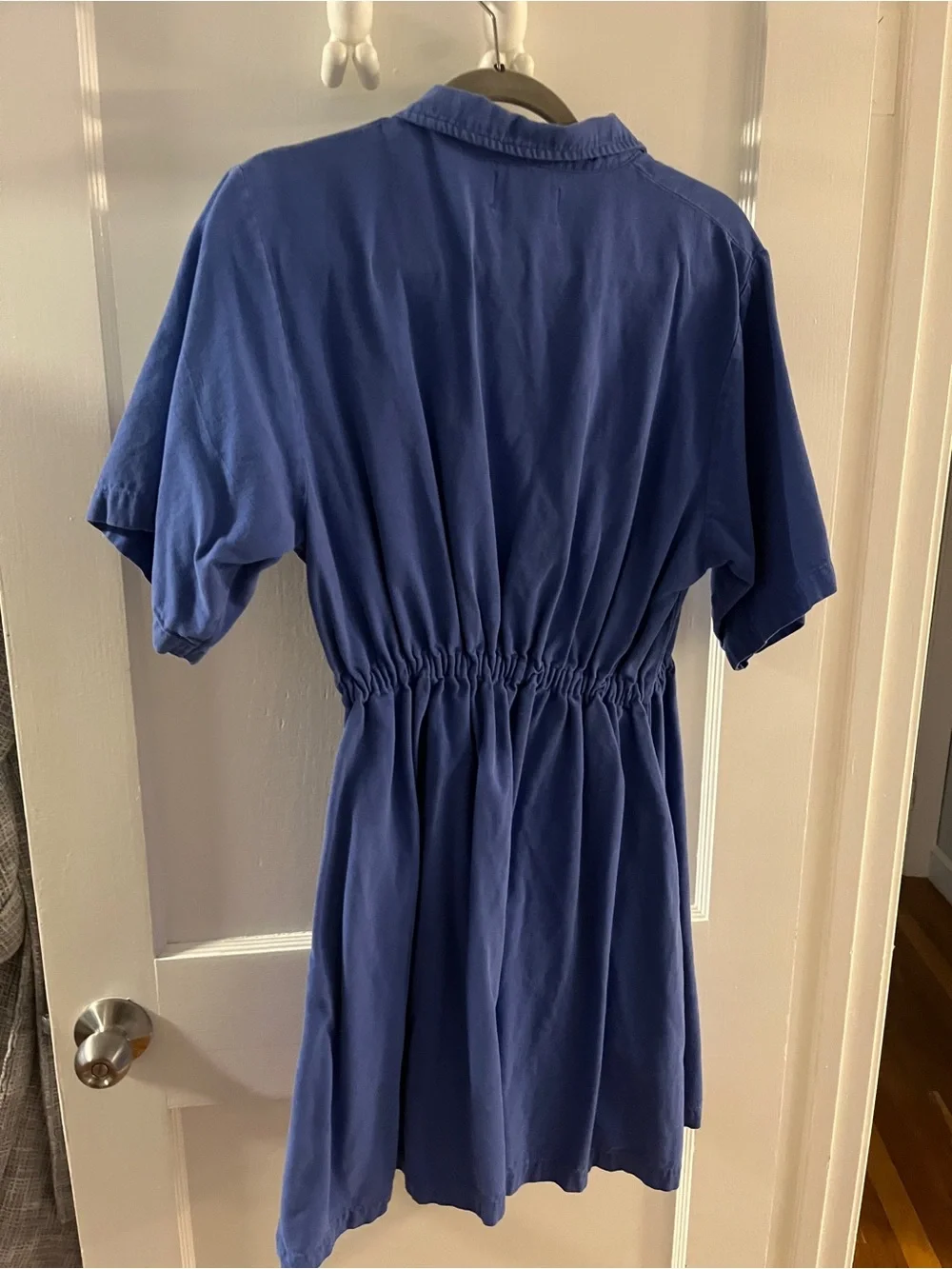 Noble Blue Zip-Front Mini Dress - Picture 4 of 4